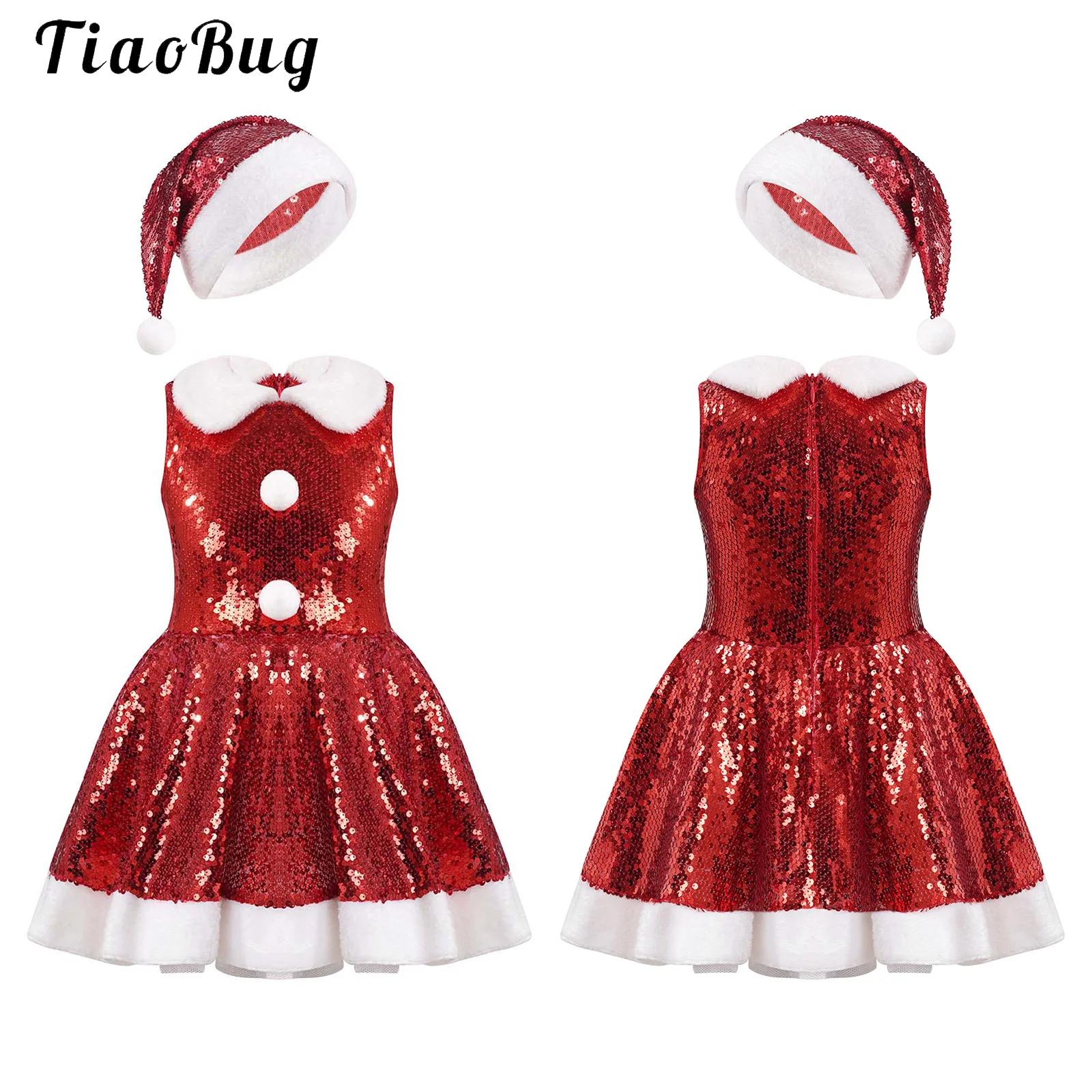 Winter Clothing Girls - Kids Girl Christmas Dance Costume Sleeveless