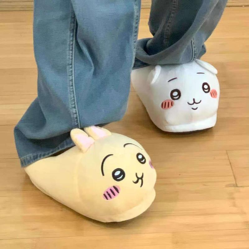 Winter Clothing Girls - Winter Warmth Chiikawa Plush Slippers Cute