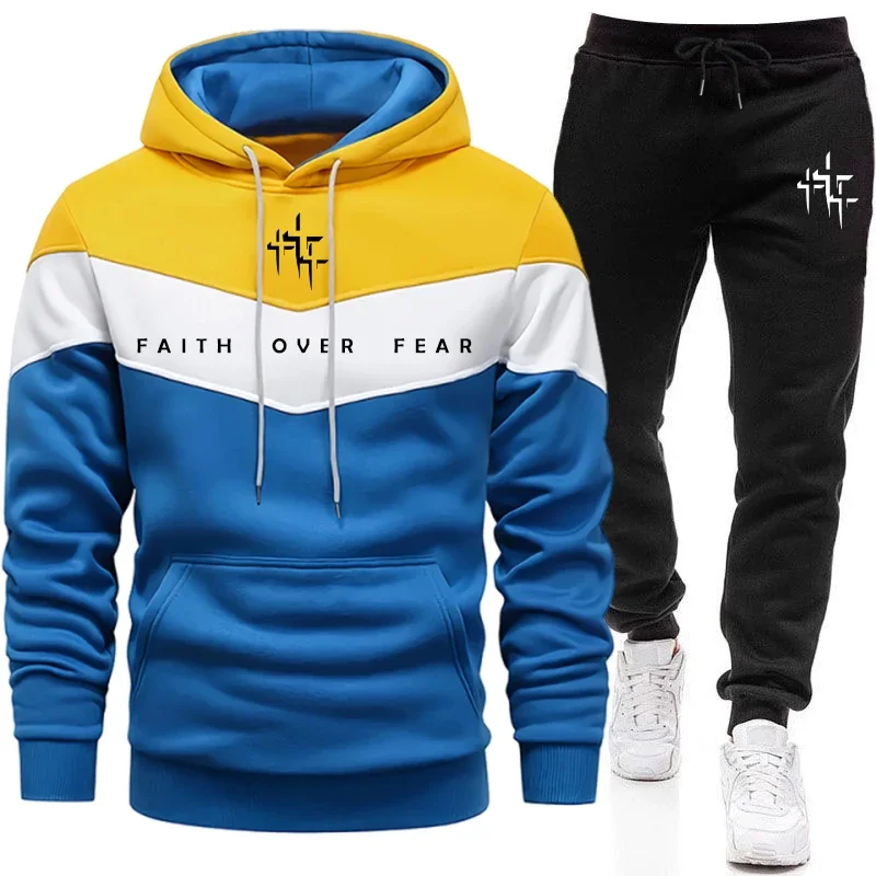 Faith Over Fear Men's Tracksui - đánh giá và giá Winter Clothing Pants