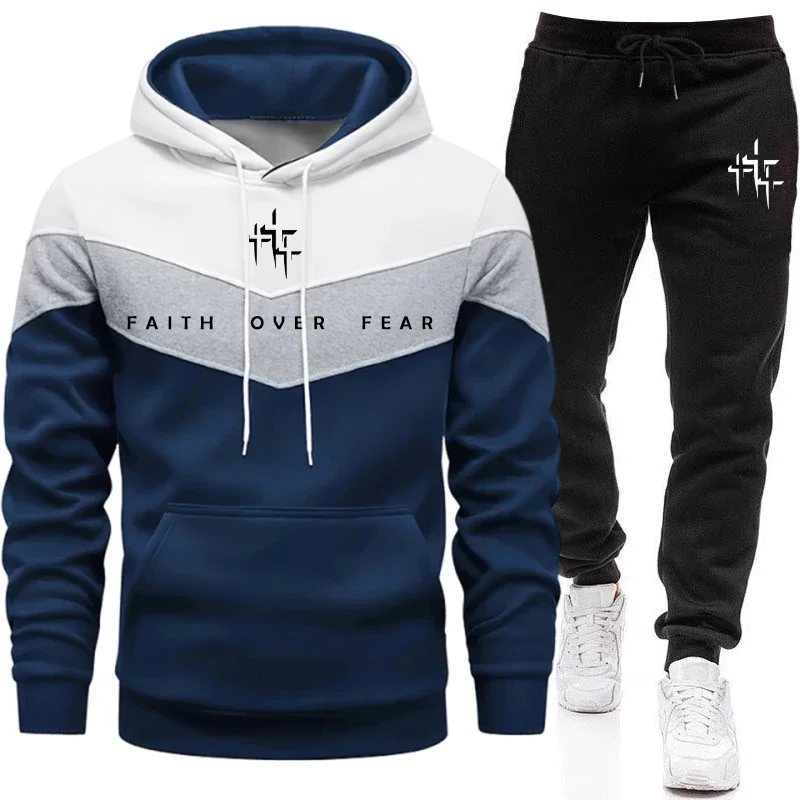 Faith Over Fear Men's Tracksui - đánh giá và giá Winter Clothing Pants