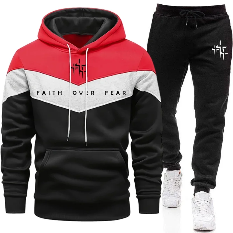 Faith Over Fear Men's Tracksui - đánh giá và giá Winter Clothing Pants