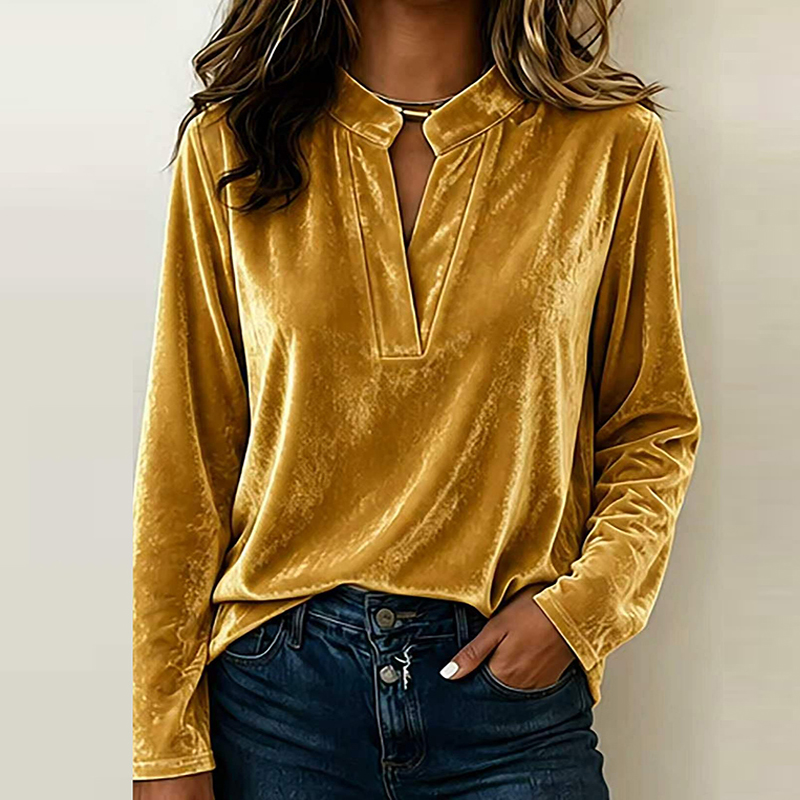 Fashion Velvet Blouse Women Lo - đánh giá và giá Winter Clothing Girls