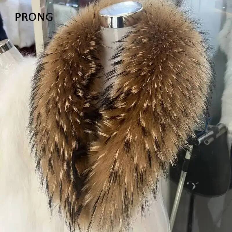 Natural Raccoon Fur Collar Rea - đánh giá và giá Winter Clothing For Sale