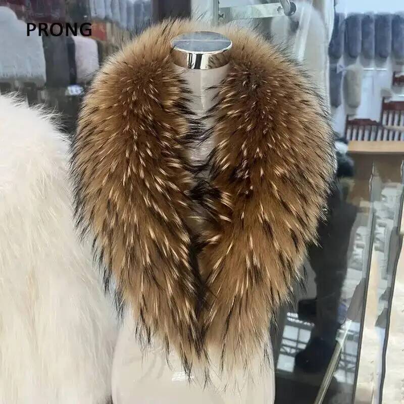 Natural Raccoon Fur Collar Rea - đánh giá và giá Winter Clothing For Sale