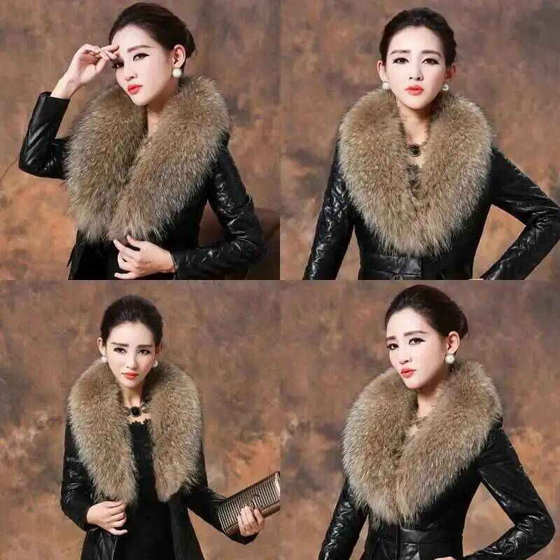 Natural Raccoon Fur Collar Rea - đánh giá và giá Winter Clothing For Sale