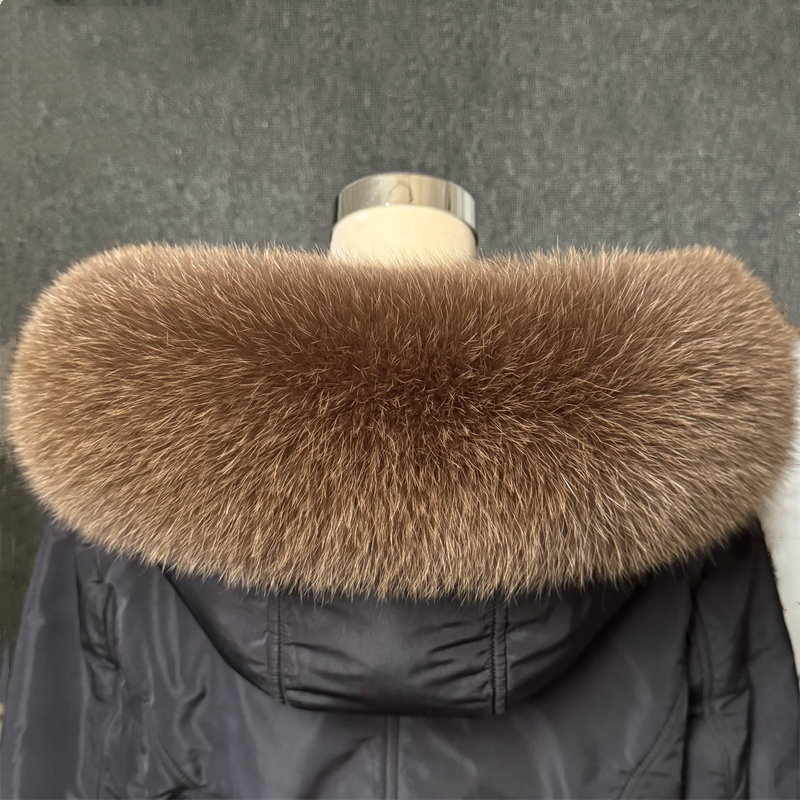 Real Fox Fur Collar Women Univ - đánh giá và giá Winter Clothing For Sale