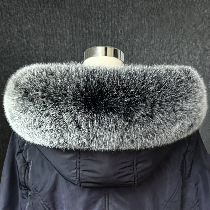 Real Fox Fur Collar Women Univ - đánh giá và giá Winter Clothing For Sale