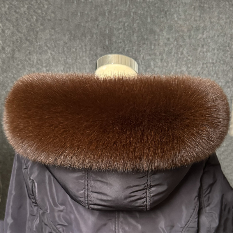 Real Fox Fur Collar Women Univ - đánh giá và giá Winter Clothing For Sale