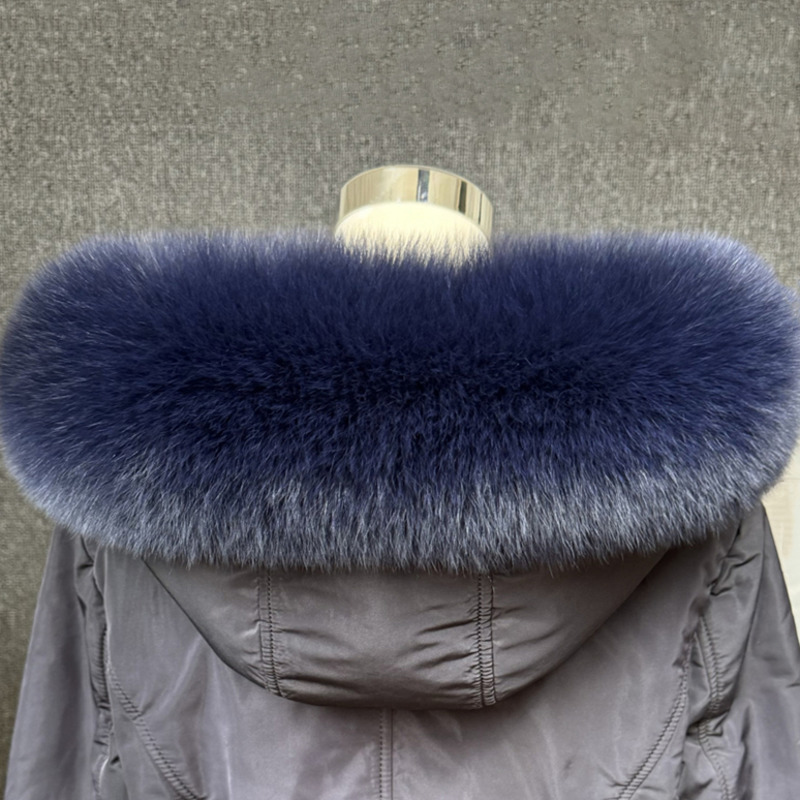 Real Fox Fur Collar Women Univ - đánh giá và giá Winter Clothing For Sale
