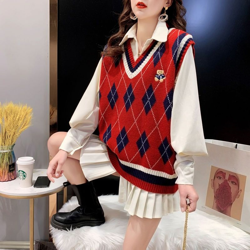 Red Knit Vests for Women Sleev - đánh giá và giá Winter Clothing Trends 2025