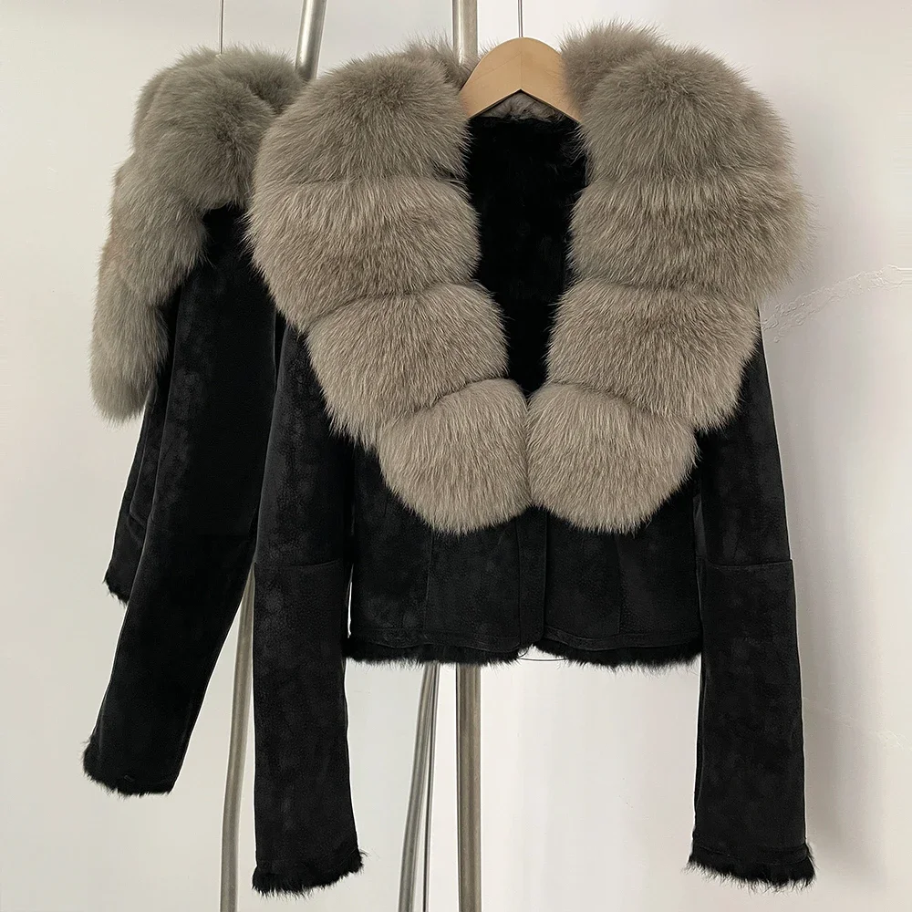 OFTBUY Natural Fox Fur Collar  - đánh giá và giá Winter Clothing Store