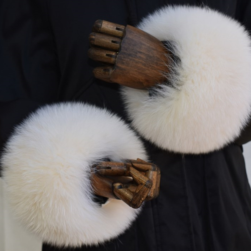 Fox Fur Cuffs For Women Whole  - đánh giá và giá Winter Clothing For Sale