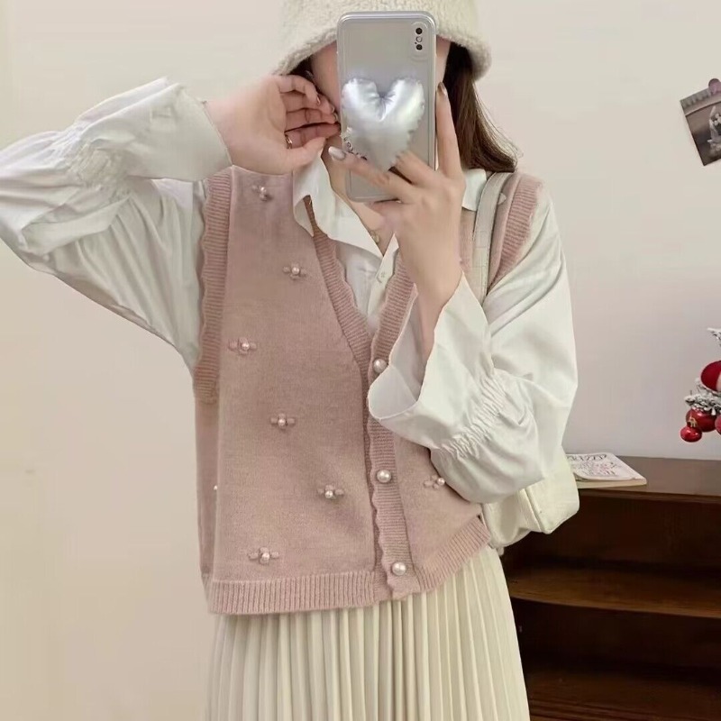 Pink Knit Vests For Women Casu - đánh giá và giá Winter Clothing Trends 2025