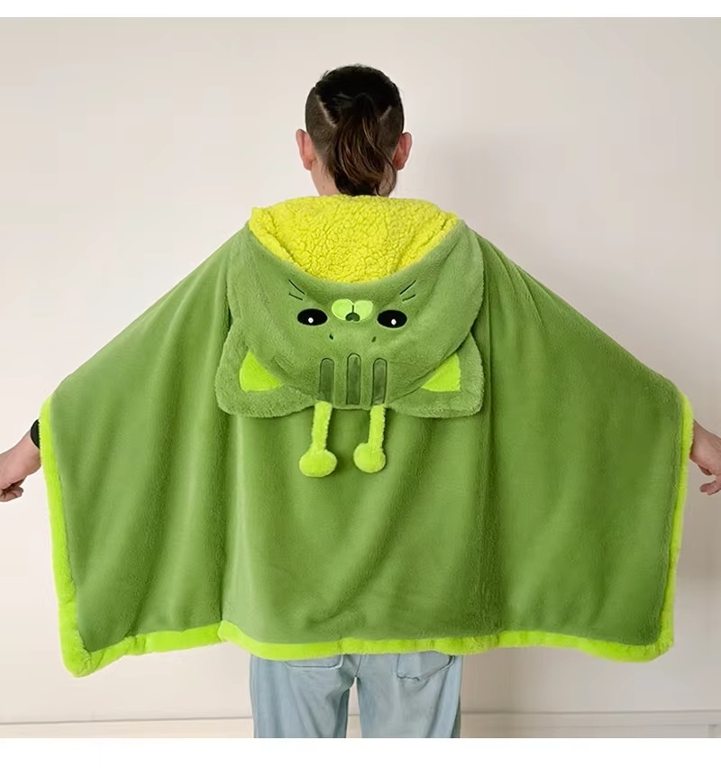 Cartoon Cute Alien Cat Hooded  - đánh giá và giá Winter Clothing Girls