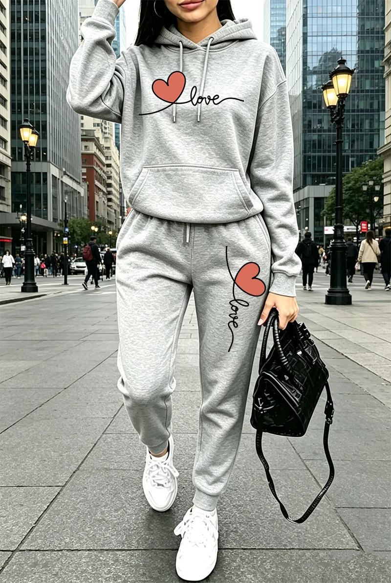 Womens Tracksuit Print Casual  - đánh giá và giá Winter Clothing Usa