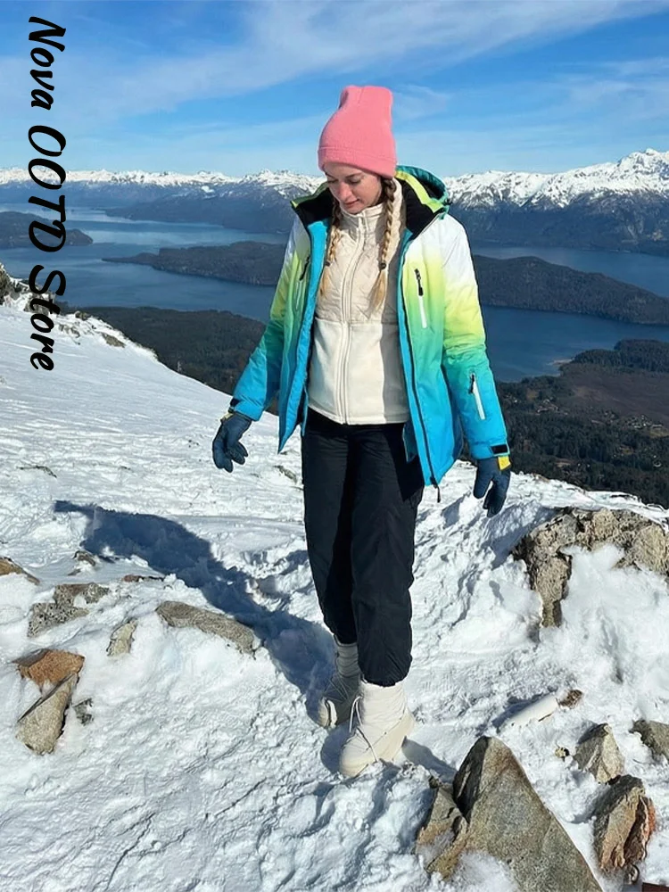 Women's Winter Ombre Ski Jacke - đánh giá và giá Ski Pants Waterproof
