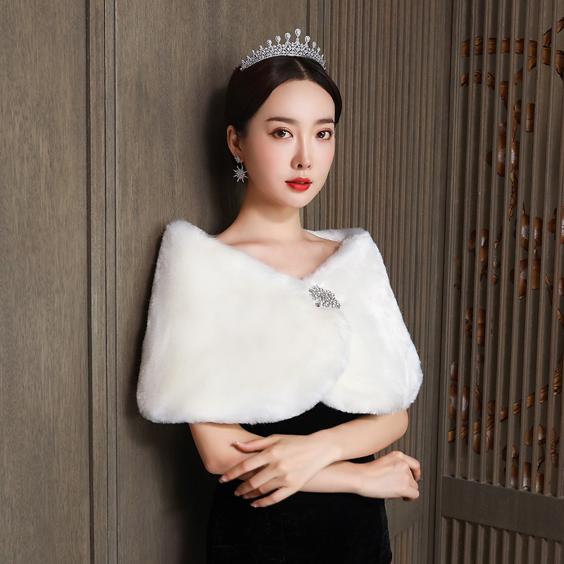 Phụ Nữ Cô Dâu Khăn Choàng Cưới - đánh giá và giá Winter Clothing For Sale