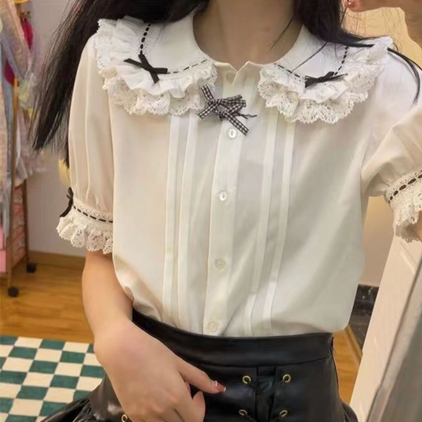 Japanese Lolita Style Lace Ruf - đánh giá và giá Winter Clothing Girls